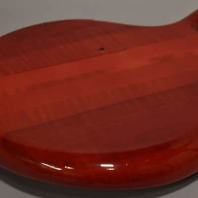 1990 Pedulla MVP-5 Bass Fretless Conversion 5-String Red w/HSC image 16