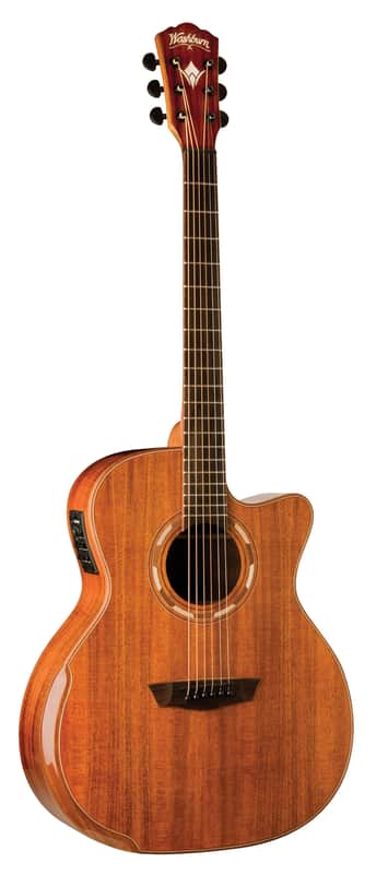 Washburn WCG55CE Comfort Series Grand Auditorium Cutaway 6-String Acoustic-Electric Guitar image 1