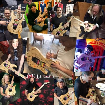 Kiesel JB24 Jason Becker Tribute - *Jason's Personal Guitar Signed by Multiple Guitarists* image 18