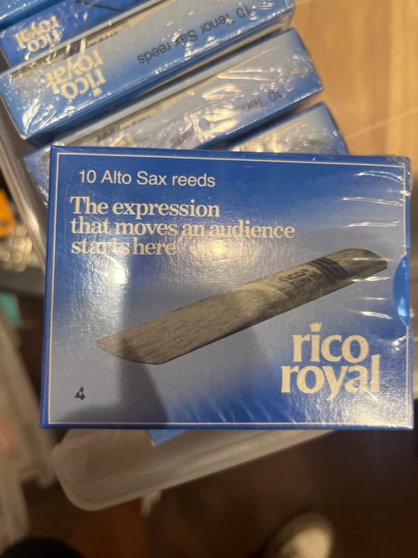 Rico 10 Alto Sax Reeds #4 Rico Royal 2025 - Wood image 1