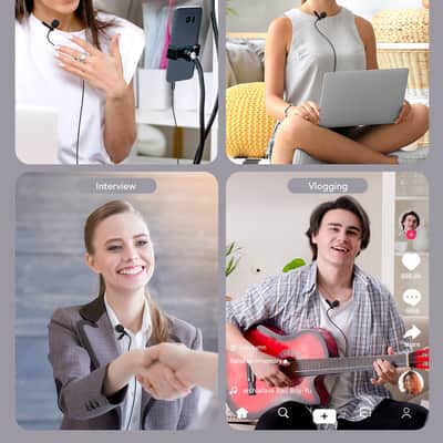 PoP voice Professional Lavalier Lapel Microphone Omnidirectional Condenser Microphone image 4