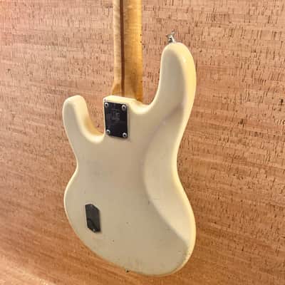 Ernie Ball Music Man Stingray Bass  1987 - Rare White w/ Figured Maple Neck image 6