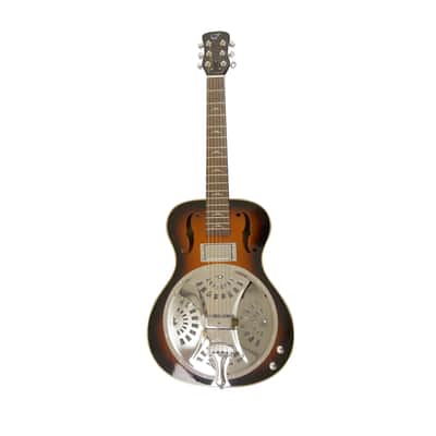 Journey Instruments FR300BE First Class OM Resonator Body Solid African Mahogany Neck 6-String Acoustic-Electric Collapsible Travel Guitar w/Gig Bag image 3