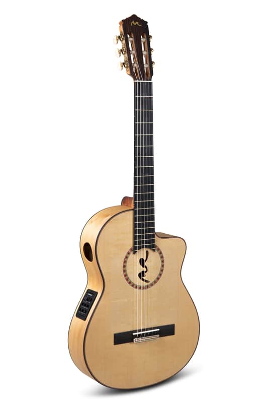 Manuel Rodriguez Signature Legacy Maestro Flamenco FF Sabicas Boca Spruce/Cypress 4/4 Size Cutaway 6-String Classical Acoustic-Electric Guitar w/Luxury Case image 1