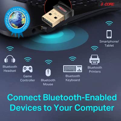 5 Core 50 Pieces Bluetooth 4.0 USB 2.0 CSR 4.0 Dongle Adapter for PC LAPTOP WIN XP 7 8 10 DONGLE BT 50PCS imagen 6