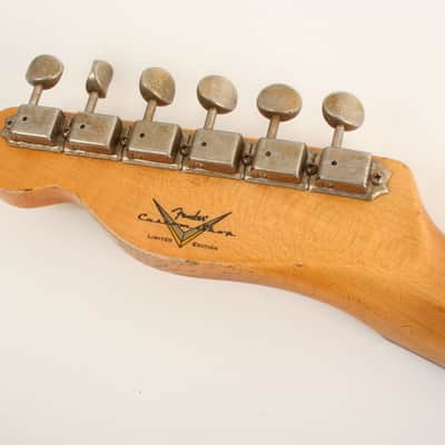 Fender Custom Shop Limited Edition 60 Telecaster Custom Heavy Relic Tahitian Coral over Chocolate 3-Color Sunburst CZ583582 image 6