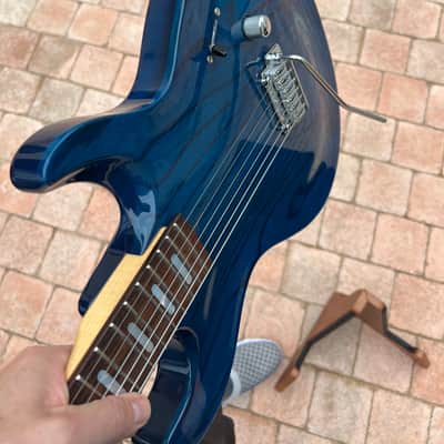 Line 6 Variax 700 - Transparent Blue finish on a carved ash body image 12