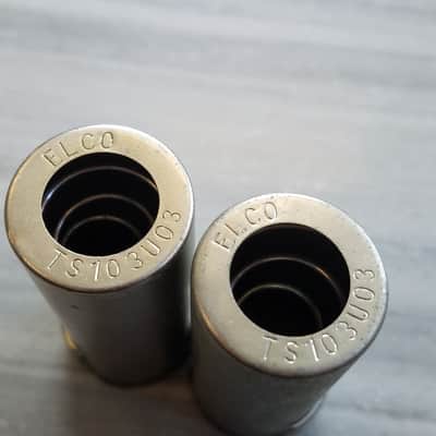 Elco Pair (2) Tube Shields EL84 9-pin J-Slot J60-TS103U03 Vintage Vacuum 1950s-1960s image 4