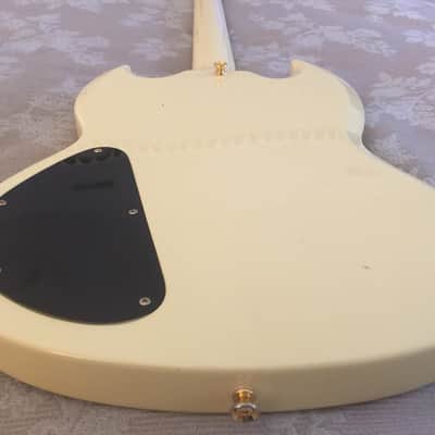 Epiphone SG Custom 3 Pickup White/Gold image 7