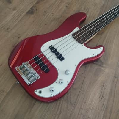 Squier Standard Precision Bass Special V 2000 Cor-Tec Factory - Candy Apple Red image 1