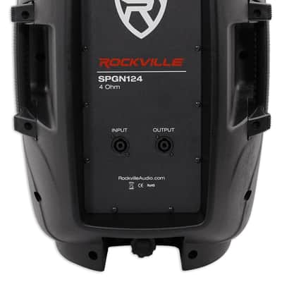 (2) Rockville SPGN124 12" Passive 2400W DJ PA Speakers ABS Lightweight Cabinets image 4