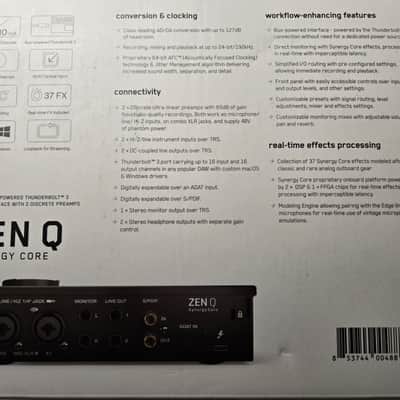 Antelope Audio Zen Q Synergy Core Thunderbolt 3 Audio Interface 2021 - Present Black image 13