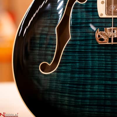 PRS SE Hollowbody II Piezo Peacock Blue Smokeburst image 6