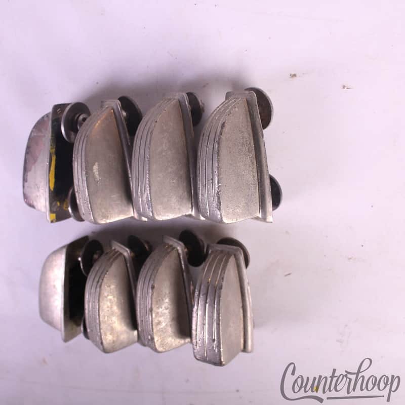 *Ludwig/WFL 8x Tom/Snare Drum Classic Small Nickel Lugs Set 1 1/4" Vintage 50s* image 1