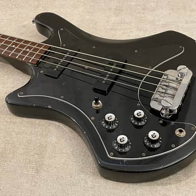 1979 Guild B-302 Left Hand Black 34” Scale Electric Bass Made In USA Rare Hard To Find Lefty - Video Demo image 7