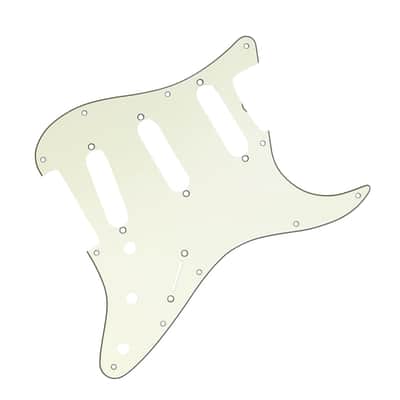 FENDER - Pickguard Stratocaster S/S/S 11-Hole Vintage Mount (with Truss Rod Notch) Mint Green 3-Ply - 0991343000 image 2