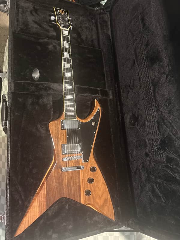 Dunable Evil Instruments Claudio Sanchez Signature The Jackhammer 2025 - Present - Natural Walnut