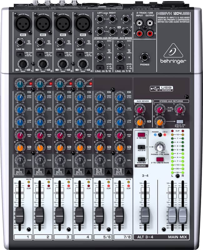 Behringer 1204USB 12-Input 2-Bus Mixer XENYX EQ image 1