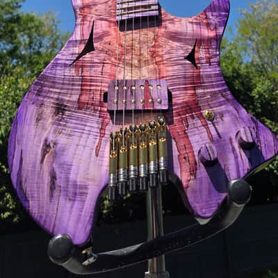 Dark Art Guitars -Dreamweaver - headless guitar- semi-hollow body image 2
