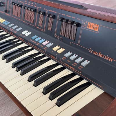 Farfisa Soundmaker 61-Key String Synthesizer 1979 - 1981 - Natural / Black image 11