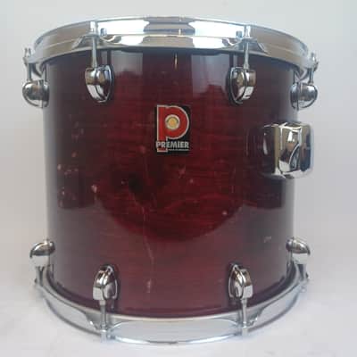 Premier 12x14"Rosewood XPK Tom Drum Vintage 90s Made In England 7Ply Birch Shell image 1
