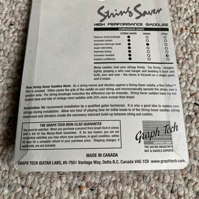Graph Tech String Saver Originals Saddles Set image 3