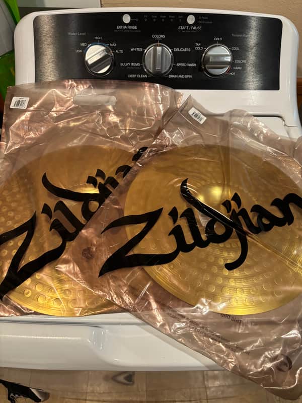 Zildjian Planet Z 13” Hi-Hats - INVERTED FACTORY BLEM image 1