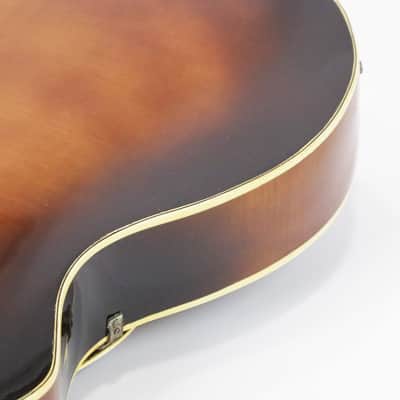 1973 Carl Barney No. 14 7-String Archtop Electric Acoustic Jazz Guitar Dark Sunburst Vintage Original Rare Early Production Made for Bucky Pizzerelli w/ Original Hard Case image 15