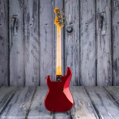 Fender Custom Shop Limited 1962 Precision Bass Relic Bass, Aged Candy Apple Red image 5