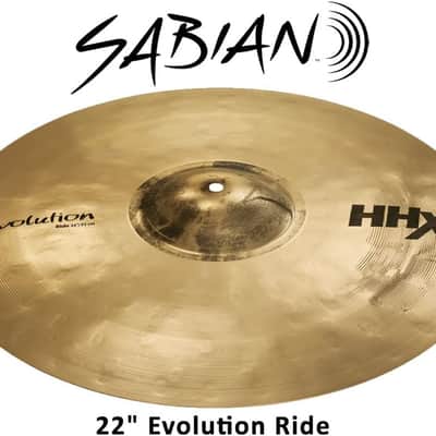 Sabian HHX 22" Evolution Ride Cymbal - Brilliant Finish image 2