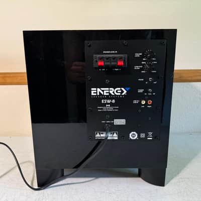 Energy ESW-8 Powered Subwoofer Home Theater Sub Bass Audio HiFi Stereo Black image 5