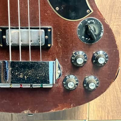 Gibson EB-3 Vintage SG Bass 1969 Walnut headstock repair EB3 image 5