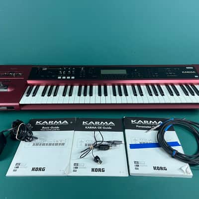 Korg Karma music workstation 2000s - Red