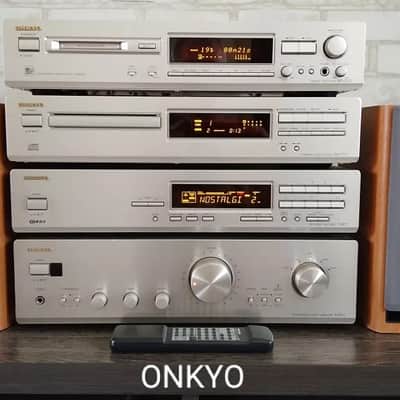 Immagine Onkyo A-9211 Rare Vintage MINT Cassette Deck Component Set Serviced Warranty - 3