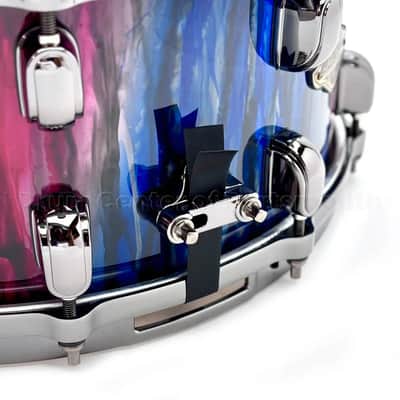 Tama Starclassic G-Walnut/Birch Snare Drum 14x6.5 Crimson Sapphire Cascade image 3