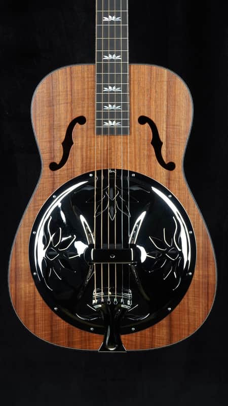 Beard Legacy E-Model Koa Squareneck Resonator in Satin Natural image 1