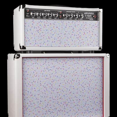 Amplified Nation Ampliphonix and Gain 50w Head/1x12 Speaker Cab - Hot White Levant & Rainbow Sprinkles #336 image 1
