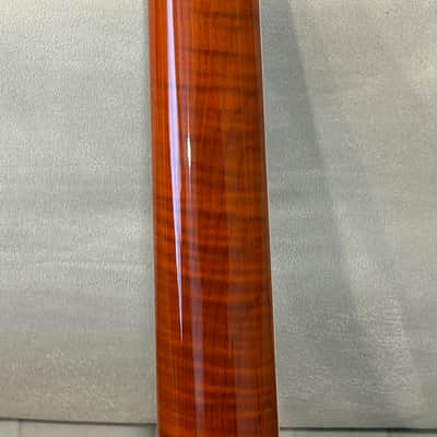Warmoth Modern Tiltback Hombre Neck FLAME MAPLE SUNSET ORANGE GLOSS image 5