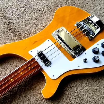 Left-Handed Paul McCartney fretless 4001 Rickenbacker Custom Build Bass image 3