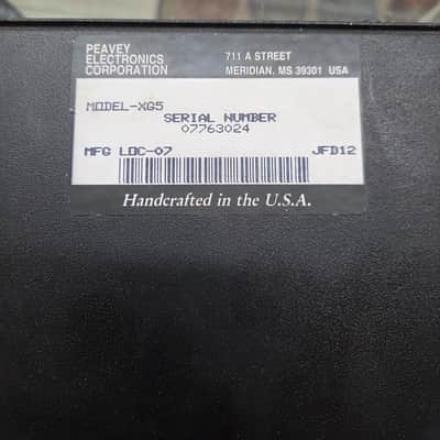 Peavey XG-5 5 Channel Noise Gate 1980's - Black image 3