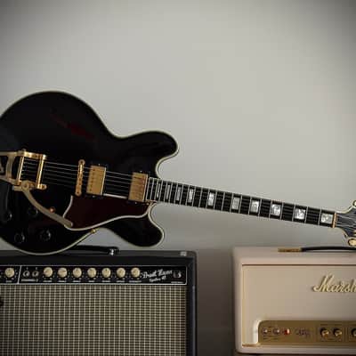 Gibson Custom Shop ES-355 Reissue "Black Beauty" Keith Richards Look, Ebenholz, Bigsby, Classic 57 PU´s ​ 2011 - Ebony image 18