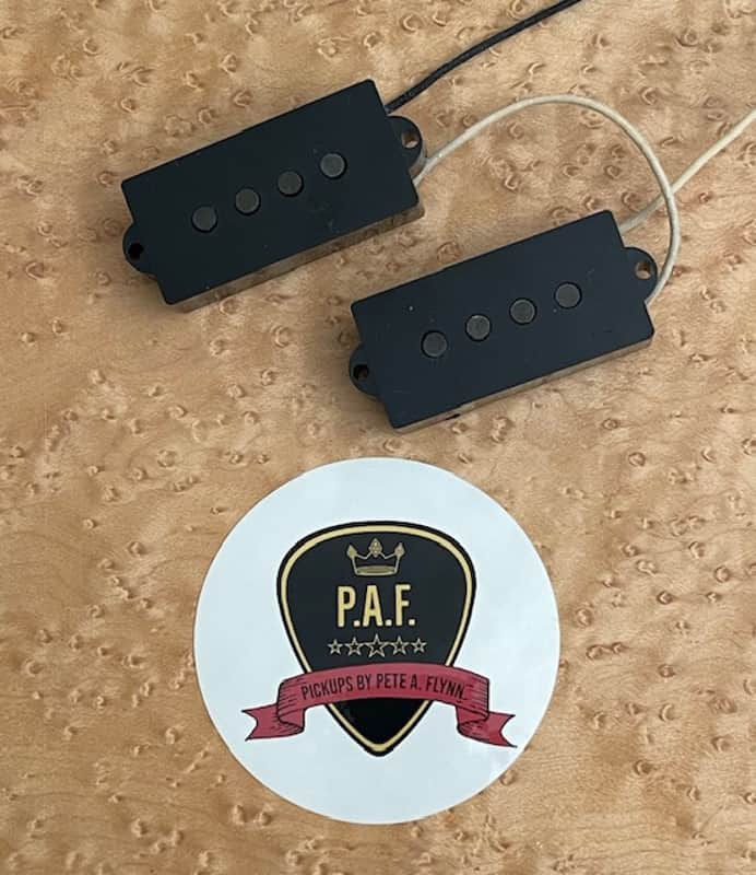 Pickups by Pete A Flynn P-bass pickups - black image 1