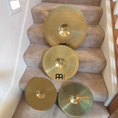 Meinl HCS cymbal set: 20 Ride, 16 crash, 14 hi hats matched set clean condition image 9
