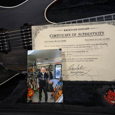 Dean USA Custom Shop Chris Cannella MD24 One-Off Ebony Top Natural 2020 w/OSSC image 11
