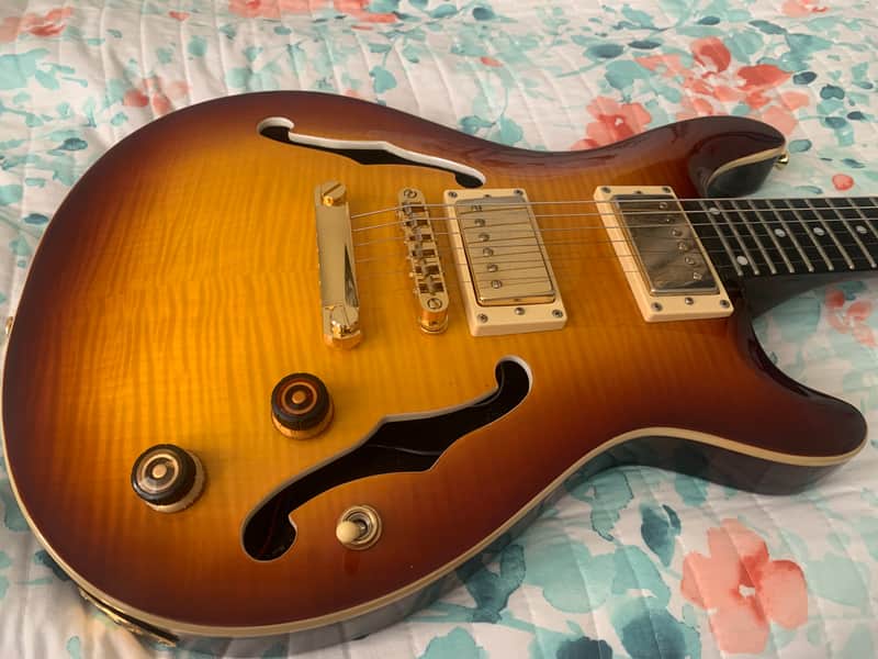 AIO Wolf KLP 45FM Electric Guitar - Honey Burst image 1
