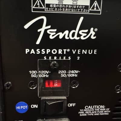 Fender Passport Venue Series 2 7-Channel 600-Watt Portable PA System 2018 - 2020 - Black image 1