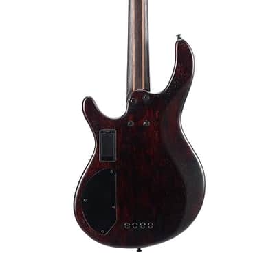 Cort B4ELEMENTOPBR Artisan Series B4 Element Bass Guitar. Open Pore  Burgandy Red image 3