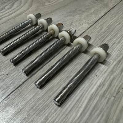 Ludwig Drum Tension Rods 60mm Screws Tom Spares x6 #OW37 image 3