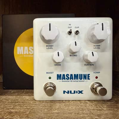 NuX NBK-5 Masamune With Box Booster and Kompressor 2010s - White image 1