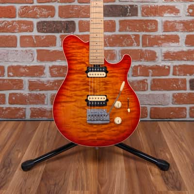 Ernie Ball Music Man Willcutt Limited Axis Super Sport HH Quilted Maple Top Lava Burst 2019 w/OHSC image 4